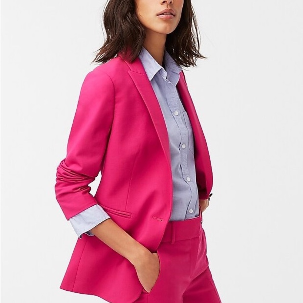 J. Crew Women's Fuchsia Tailored Blazer